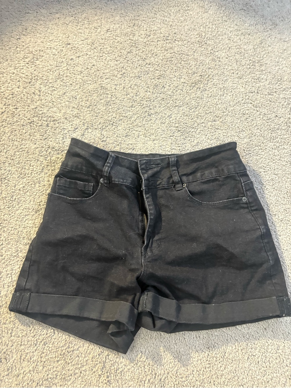 Black denim Jean shorts